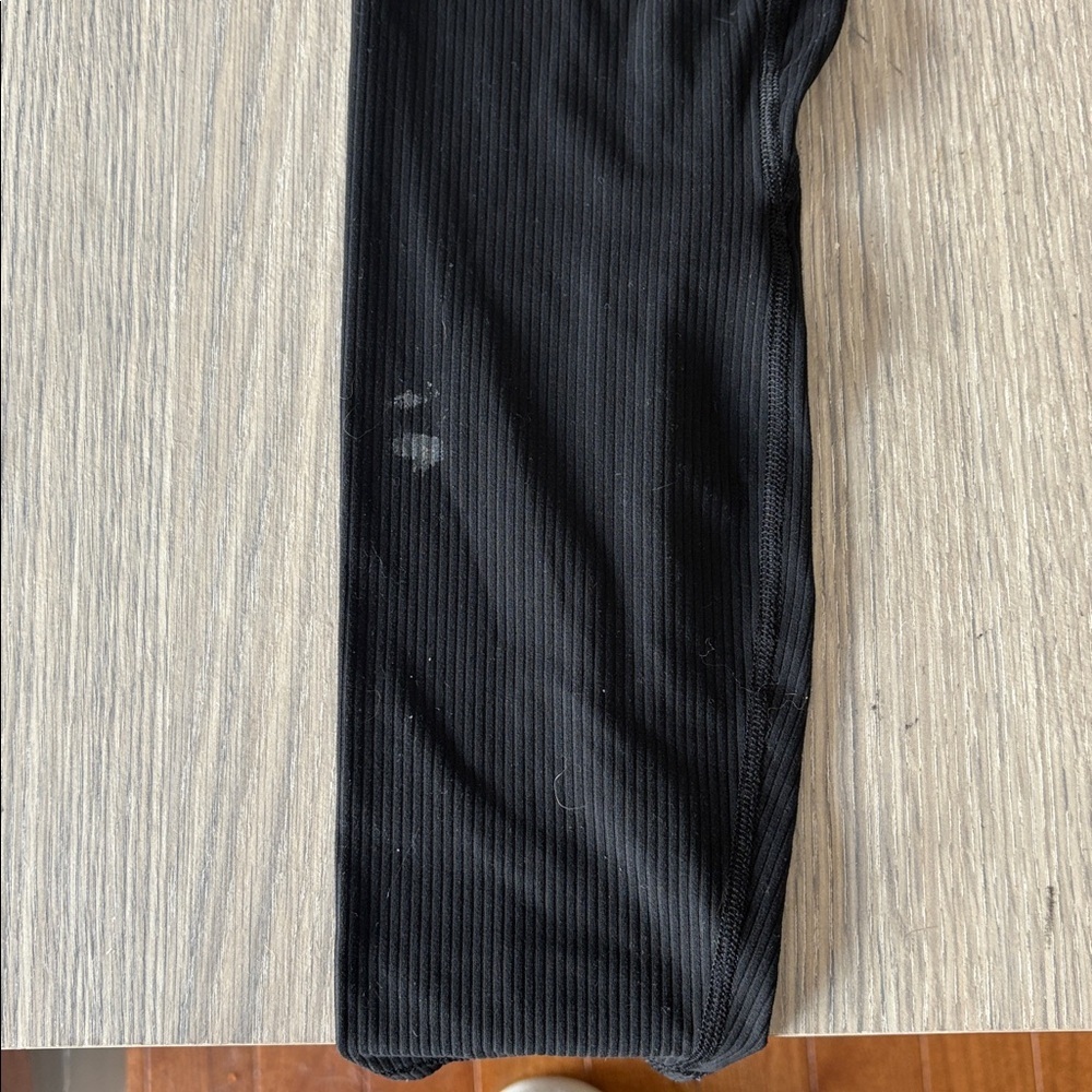 lululemon Wunder Train Ribbed Black Leggings Size 4 High Rise - Picture 9 of 9